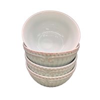 Oem - Pack 4 Plato Semi Hondo Decorativo Redondo Borde 15Cm