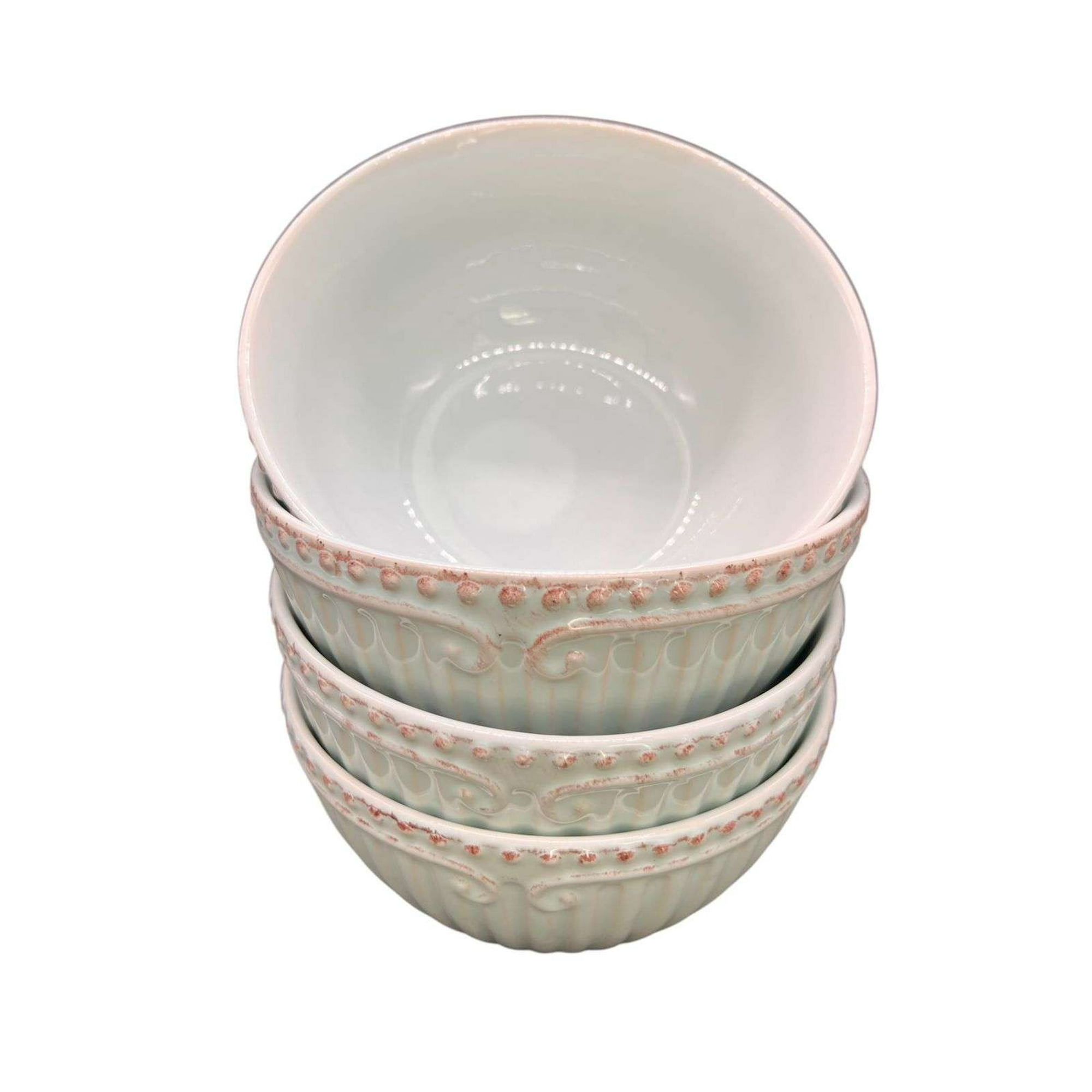 Oem - Pack 4 Plato Semi Hondo Decorativo Redondo Borde 15cm