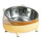 thumbnail image 3 of Cuencos Elevados Para Gatos, Dispensador De Bebidas Para Perros Pequeños, Medianos Y Grandes, Plato Elevado Amarillo, 3 of 5