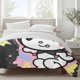 thumbnail image 2 of Kuromi Bedding Sets Bed Cartoon Duvet Cover Lightweight 3 Piece Bet Sets for Kids Boys Girls, 2 of 5