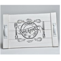 Vgo - Bandeja Madera Con Agarraderas Metálicas Wtm1707 Unc