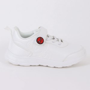 Zapatilla Escolar Niño Velcro Spiderman Blanco Marvel
