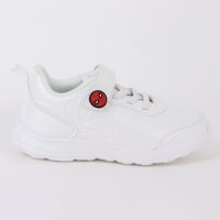 Zapatilla Escolar Niño Velcro Spiderman Blanco Marvel