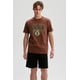 thumbnail image 1 of Polera Hombre Print Posicional Chocolate, 1 of 4