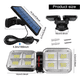 thumbnail image 3 of Luz solar foco triple cabezal con sensor de movimientos negro con cable, 3 of 3