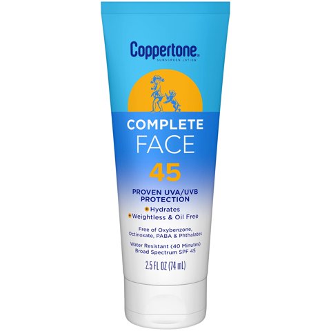 Loción De Protección Solar Coppertone Complete Face Spf 45 75 Ml