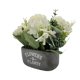 thumbnail image 4 of Planta Artificial Macetero De Cemento Flowers And Plants blanco, 4 of 8
