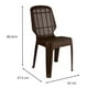 thumbnail image 2 of Silla Simil Ratan Marron, 2 of 3