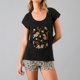 thumbnail image 2 of Pijamas Top M. Corta + Short Flores Mujer 33860-17, 2 of 3