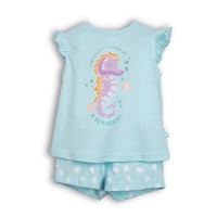 Pijama Bebé Niña Turquesa Pillin