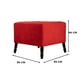 thumbnail image 2 of Pouf Alejandro Diseño Rojo Felpa 54x54x44 cm, 2 of 3