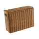 thumbnail image 2 of Caja de almacenamiento alta y estrecha, soporte para periódicos, organizador para ahorrar espacio, portátil con asa, cesta para revistas para dormitor S, 2 of 5
