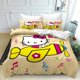 thumbnail image 1 of Printed Duvet Quilt Cover Hello Bedding Bed Set Kitty Soft Comforter Microfiber with Zipper Closure Great Match with Any Home Decor, 1 of 4