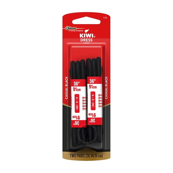 Cordones para zapatos Kiwi Classic, redondos, de fibra sintética marrón, 0,45 kg