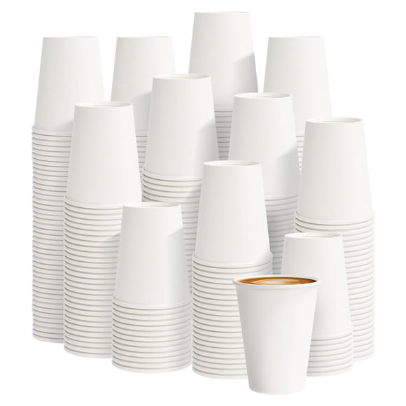 Vasos de Papel para Café PACKINNO Desechables de 8 oz Paquete de 400