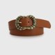 thumbnail image 2 of Cinturón Mujer Hebilla Ovalada Boho Vintage 110cm marron Talla Única, 2 of 4