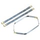 thumbnail image 1 of Uxcell Marcos Flexibles Internos de Metal, Paquete de 3, 11.81" x 0.55" Marco Flexible Cierre de Beso, Accesorios de Hardware para Bolsos Clip de Bolsa, 1 of 6