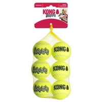 Pelotas De Tenis Dog Toy Kong Squeakair, Tamaño Mediano (Paquete De 6)