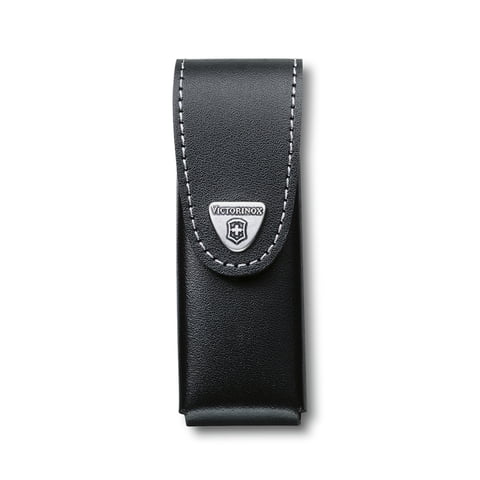 Victorinox - Estuche De Cuero Color Negro Para Cinturón. Tamaño 12,2X4,6X4 Cm
