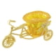 thumbnail image 4 of Bicicleta Flor Artificial Cesta Florero Planta Estante Para Fiesta Interior Decoración Del Hogar Amarillo, 4 of 5