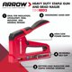 thumbnail image 2 of Grapadora Arrow Fastener T50RED2 Manual 2 en 1 roja, 2 of 9