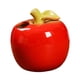 thumbnail image 4 of Jarrón De Cerámica Con Forma De Fruta Organizador De Chimenea Para Oficina Florero De Propagación Manzana Roja, 4 of 5