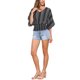 thumbnail image 2 of INSPIRE CHIC Blusa Boho para Mujer de Chifón con Mangas de Murciélago Fruncidas L Negra, 2 of 6