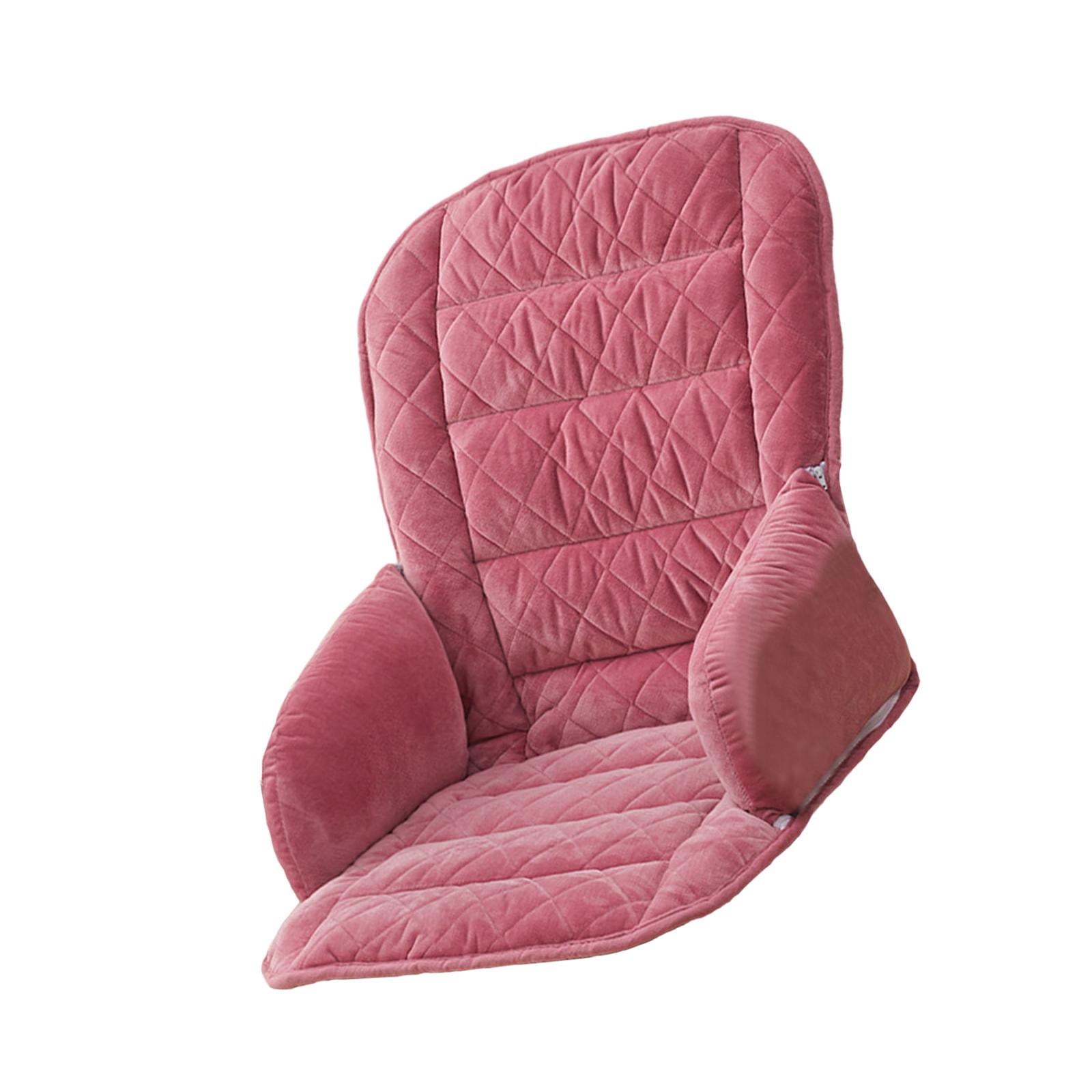 Magideal - Cojín De Silla De Oficina Con Soporte Trasero Lavable Lleno De Fibra De Poliéster Con Banda De Fijación Para Silla De Computadora Multipropósito Multi Estilo L