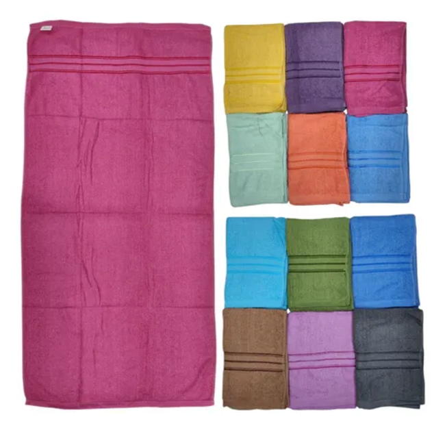 Genérico - Pack 6 Toallas De Cabello Algodón 100X50 Cm Mundo Toallas