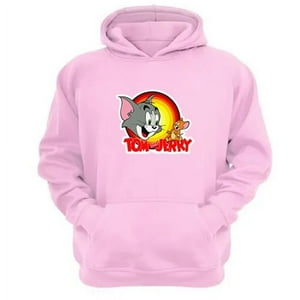 Genérico - Polerón Canguro Tom Y Jerry Rosa Talla S Unisex
