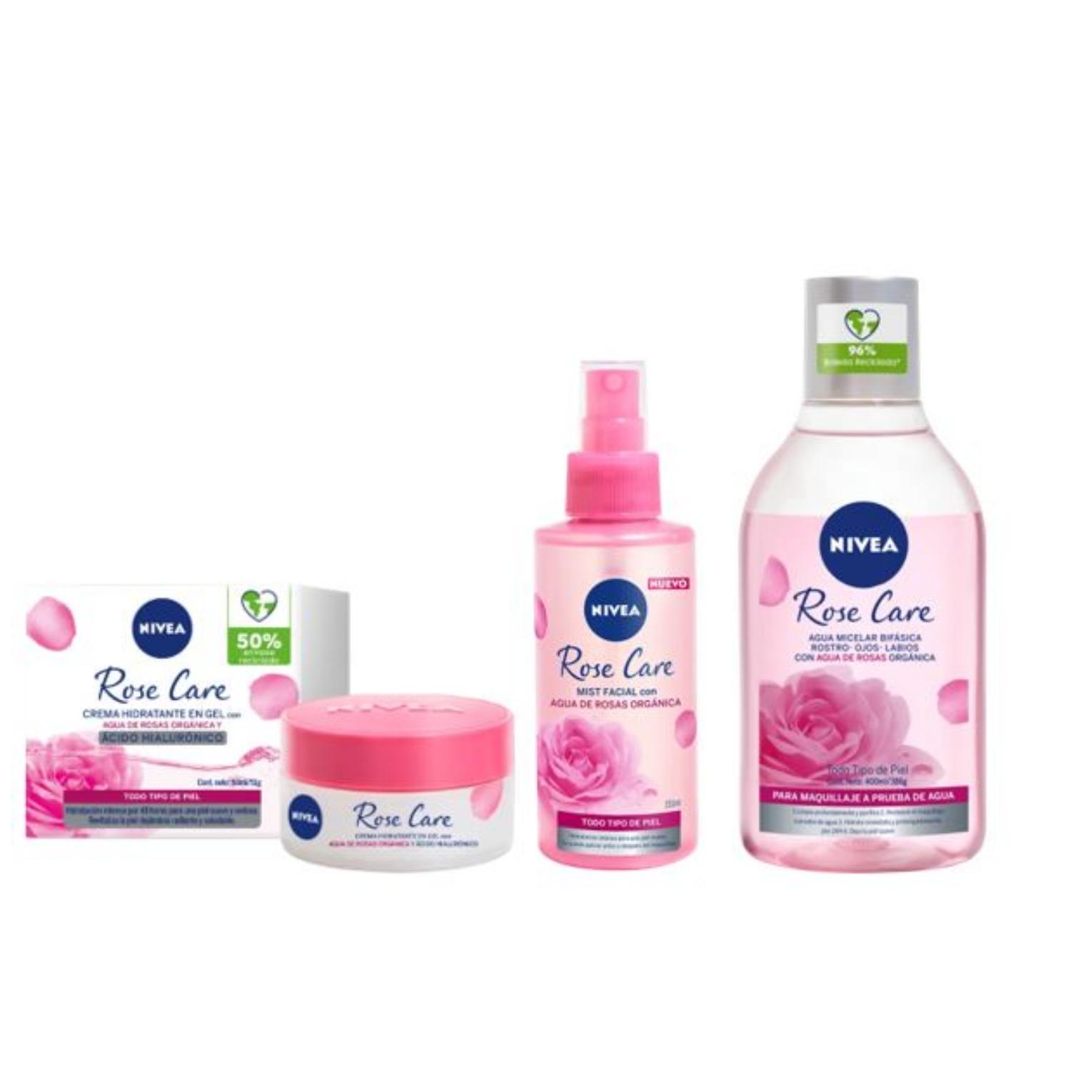 Rutina De Cuidado Facial Rose Care Nivea