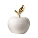 thumbnail image 4 of Figura De Manzanas De Cerámica, Estatua De Manzanas De Mesa Para Oficina, Sala De Estar, Entrada Grande, Color Blanco, 4 of 5