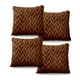 thumbnail image 3 of Pack De 4 Fundas De Cojines Diseño Espiga 45cm X 45 Cm Marron, 3 of 4