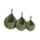 thumbnail image 4 of 3 Cestas Colgantes De Pared Decorativas De Punto Bohemias Para Cocina, Color Verde, 4 of 5