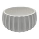thumbnail image 1 of Macetero Maceta De Ceramica Copon Ranurado Blanco Brillante, 1 of 8
