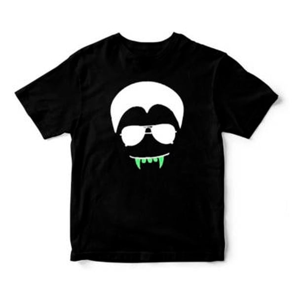 Polera Halloween Vampiro Sunglases 100% Algodon Niñoniña