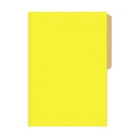 Genérico - Carpeta De Cartulina Con Pestaña Oficio Pigmentada Amarilla 25 Unidades