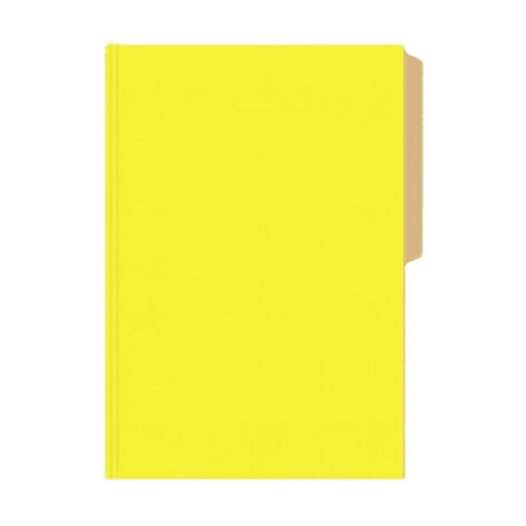 Genérico - Carpeta De Cartulina Con Pestaña Oficio Pigmentada Amarilla 25 Unidades