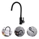 thumbnail image 1 of Llave Lavaplatos Monomando Cuello Flexible Negro Giratorio, 1 of 11