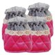 thumbnail image 5 of 4 piezas antideslizante silla pierna protectores de piso gorras calcetines de tela rosa fuerte, 5 of 5