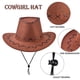 thumbnail image 5 of Disfraz de Vaquera para Niñas ZZIHAN con Sombrero y Pañuelo, 5 of 8
