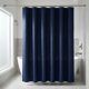 thumbnail image 1 of REGALWOVEN Cortina de Ducha Moderna de Tejido de Waffle con 12 Ganchos Impermeable para Baño Índigo 71"W x 71"L, 1 of 4