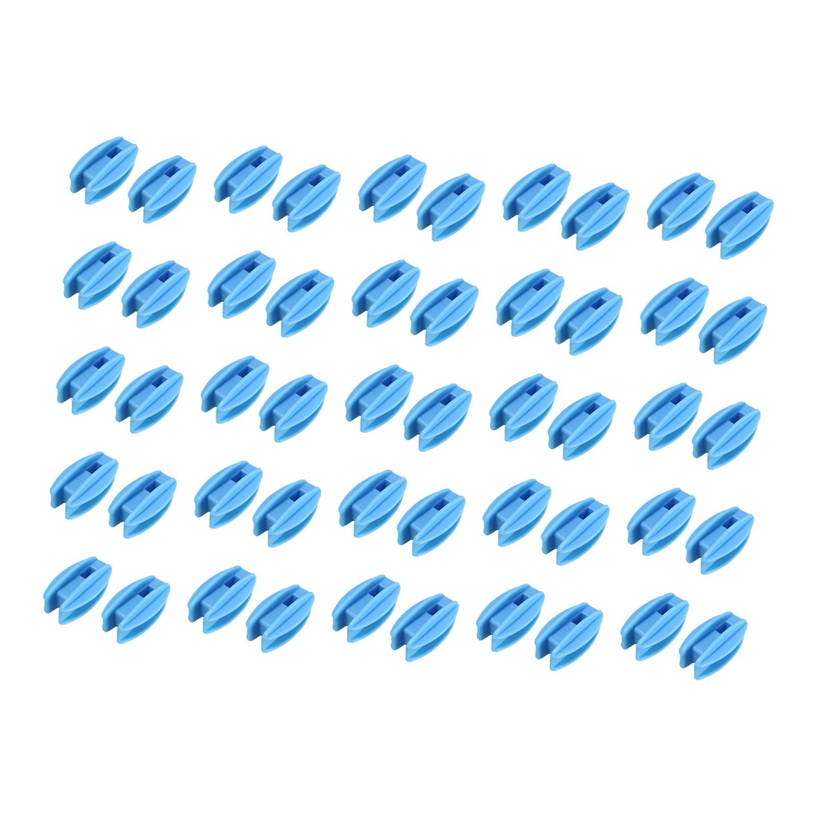 Ioensy - 50x Aislador De Cerca Eléctrica Versátil Fácil Instalación Accesorios De Cercado Azul