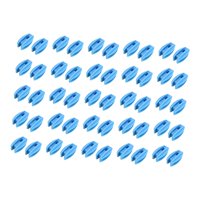 Ioensy - 50X Aislador De Cerca Eléctrica Versátil Fácil Instalación Accesorios De Cercado Azul