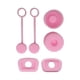 thumbnail image 4 of Spill Stopper Silicone Straw Topper Straw Cover Cap Para Viajes Al Aire Libre Party Pink, 4 of 5