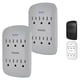 thumbnail image 1 of Protector contra sobretensiones Philips, extensor de 6 salidas, 900 julios, paquete de 2, 1 of 5