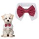 thumbnail image 1 of Uxcell Pajarita para Perro, Pajarita de Esmoquin con Collar Ajustable Collar de Mascota Lindo Pajarita Elegante con Gancho y Bucle (Algodón, S, Burdeos), para Boda de Mascota Bandana Cumpleaños Fiesta, 1 of 7