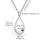 thumbnail image 2 of Collar relicario cenizas o recuerdos gota always in my heart, 2 of 3