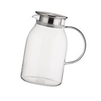 Magideal - Jarra De Vidrio Resistente Al Calor, Jarra De Borosilicato, Jarra De Agua Con Asa, Jarra De Té Helado Para Leche, Zumo, Té Helado, Bebidas Frías 1.2L