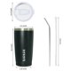 thumbnail image 3 of Vaso térmico BJPKPK 590 ml de acero inoxidable negro, 3 of 6